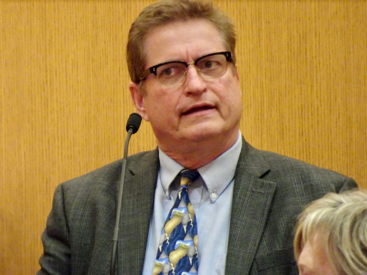 Sen. Tim Carpenter testifies